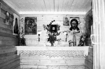 Интерьер часовни, деревня Лахта