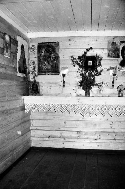 Интерьер часовни, деревня Лахта